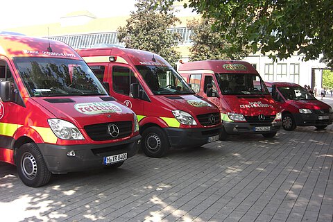 Die Einsatzfahrzeuge der aktion tier tierrettung münchen