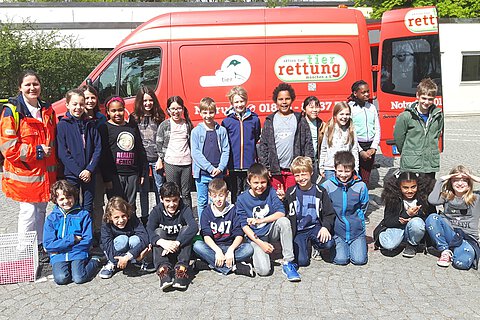 Zahlreiche Kindereinrichtungen werden von der Tierrettung München besucht um über Tierschutz aufzuklären.