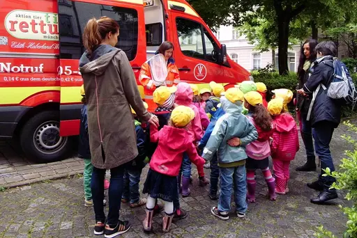 Tierrettung München beim Schulbesuch