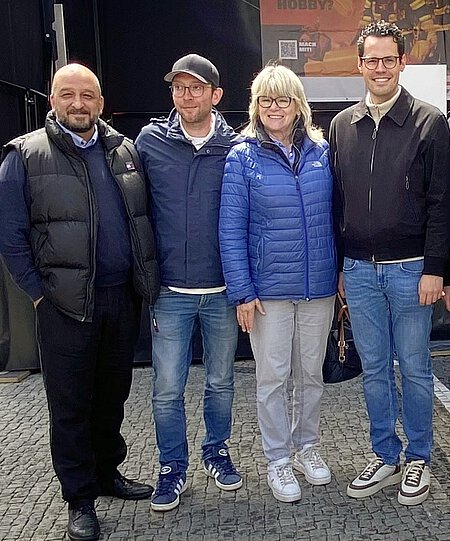 v. l. n. r.: Stadträte Nihat Demir, Leo Agerer, Dr. Evelyne Menges und Laurenz Kiefer v. l. n. r.: Stadträte Nihat Demir, Leo Agerer, Dr. Evelyne Menges und Laurenz Kiefer