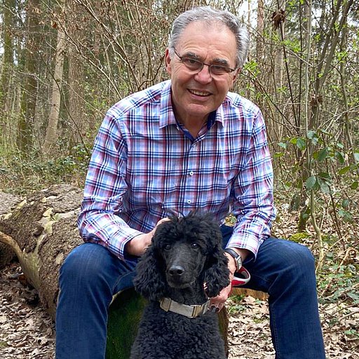 Vorstandsmitglied Reiner Rösch mit Chiara Mia.