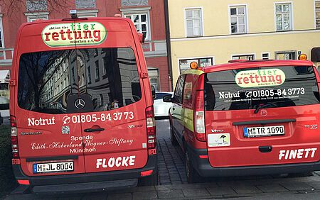 Die Einsatzwagen Flocke und Finett