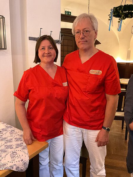 Die Tierärztin Malgorzata Horvath mit Ehemann Dr. Gabor Horvath.