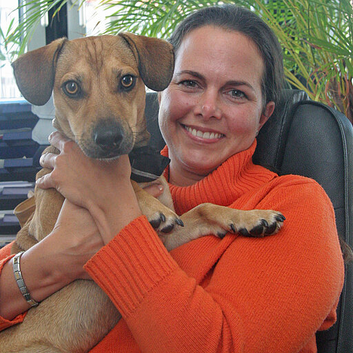 Alexandra Pfitzmann mit 'Felantix' Alexandra Pfitzmann mit 'Felantix'